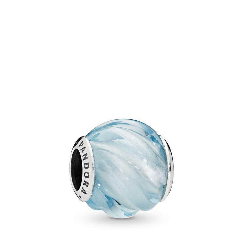 Pandora Australia Blue Ripples Charm - Sterling Silver | WTFZIJ758